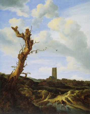 View of Egmond aan Zee with a blasted elm (1648 / Oil on panel / 65,09 x 49,85 cm / Currier Museum of Art, New Hampshire)
